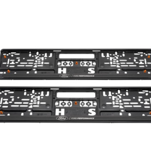 Ford Performance Holder registrske tablice črne barve, z belim 3D učinkom logotipa "Ford Performance"